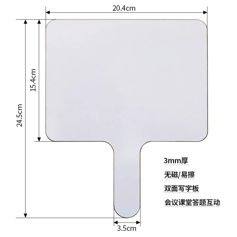 Children's Double-sided Writing Board, Erasable Drawing Board for Desktop Teaching, Handheld Whiteboard for Home and Office Use