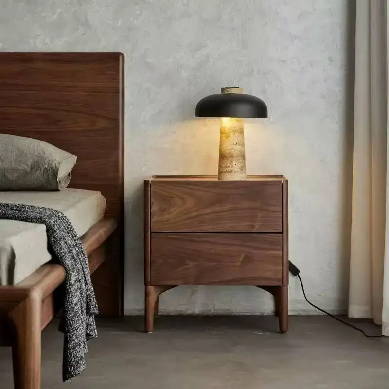 

Stand Night European Storage Unique Comfortable Drawers Aesthetic Night Tables Space Saving Haus Mesa De Noche Bedroom Furniture