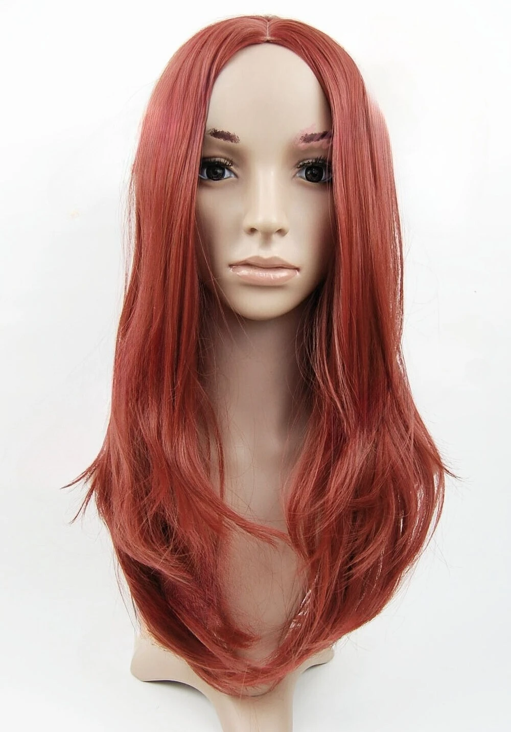

W242 Red Slight Wavy Layered Full Wig Synthetic studio7-uk