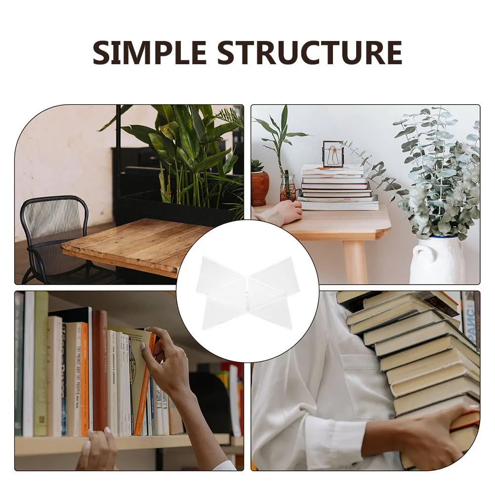 

2pcs X Shape Acrylic Book Stand Multi-Functional Cooking Music Score Holder Kitchen Classroom Display Rack Gift Stable Base