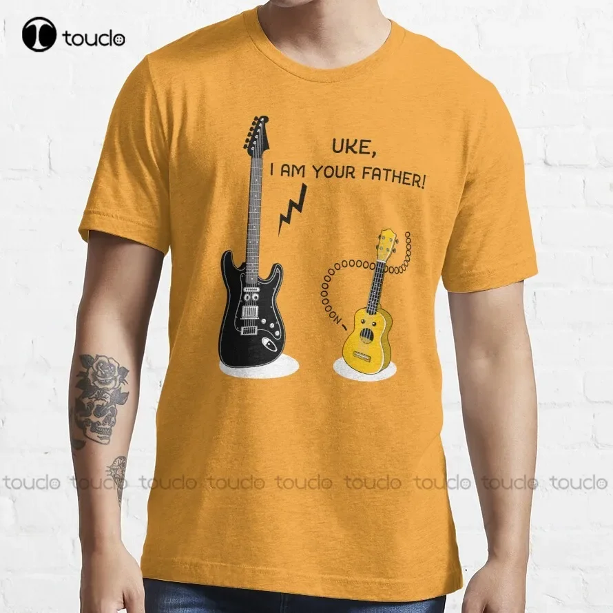 Uke Ich bin dein Vater! Ukulele Uke E-Gitarre Schwarz Musik T-Shirt Piraten Shirt Custom Aldult Teen Unisex Mode Lustig