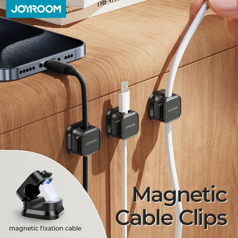 Joyroom Magnetic Cable Clips  Car Cord Organizer Cable Holder Management for Wires-Home Office Cable Organiser