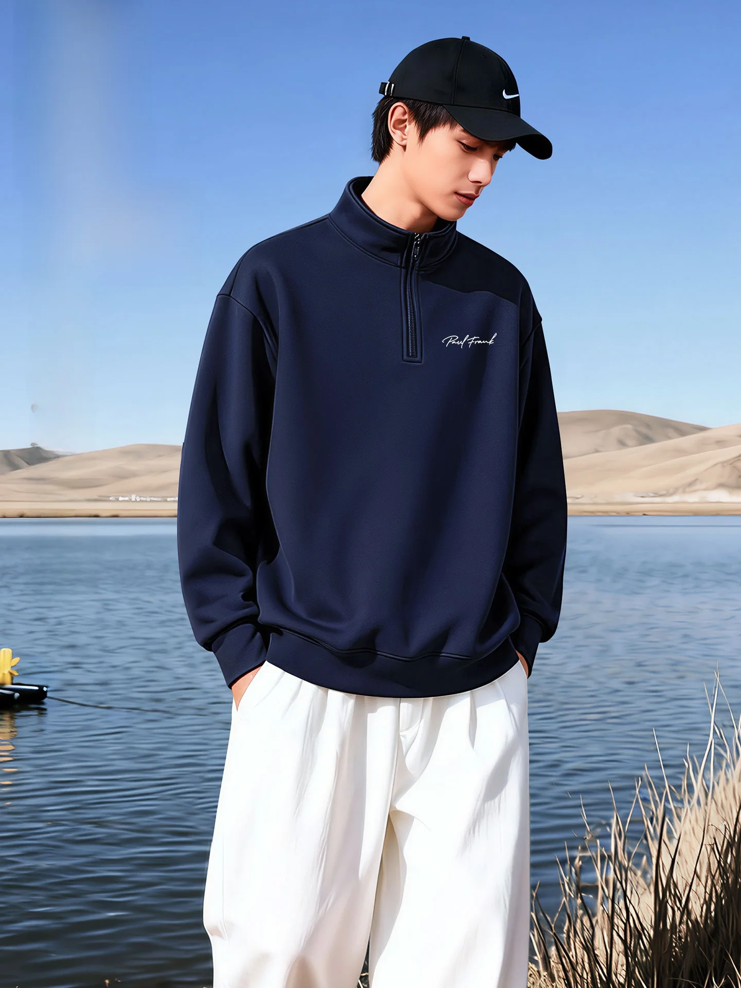 

M Long Sve Hoodie Zipper Casual Spring New Sle Heavyweight Cotton Polyester Blend Breathable Wear Resistant