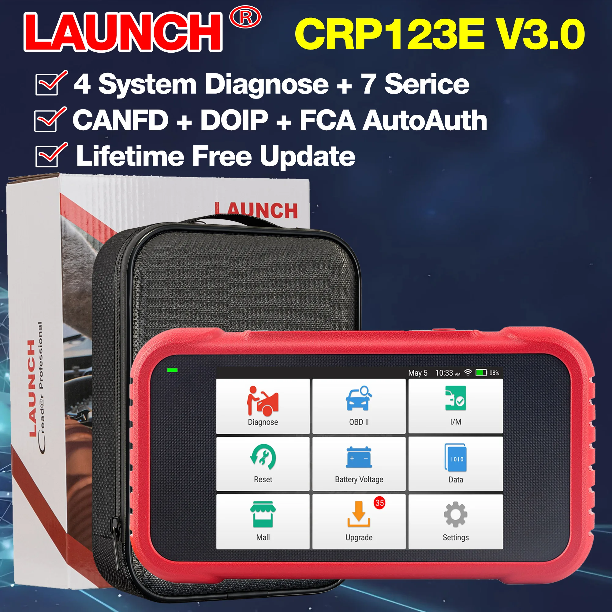 LAUNCH CRP123E V3.0 OBD2 エンジン診断ツール