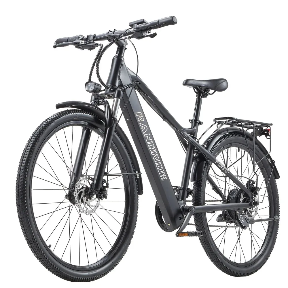 RANDRIDE YG70 電動自転車 1000Wモーター Eバイク 48V 14AH 長距離走行 リチウムイオンバッテリー 都市型電動自転車 大人用 27速