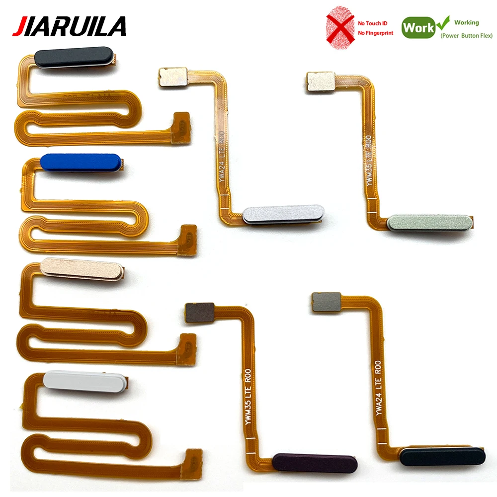 Repair Fingerprint Scanner For Samsung A14 5G A24 4G Fingerprint Sensor Home Return Key Menu Button Flex Ribbon Cable