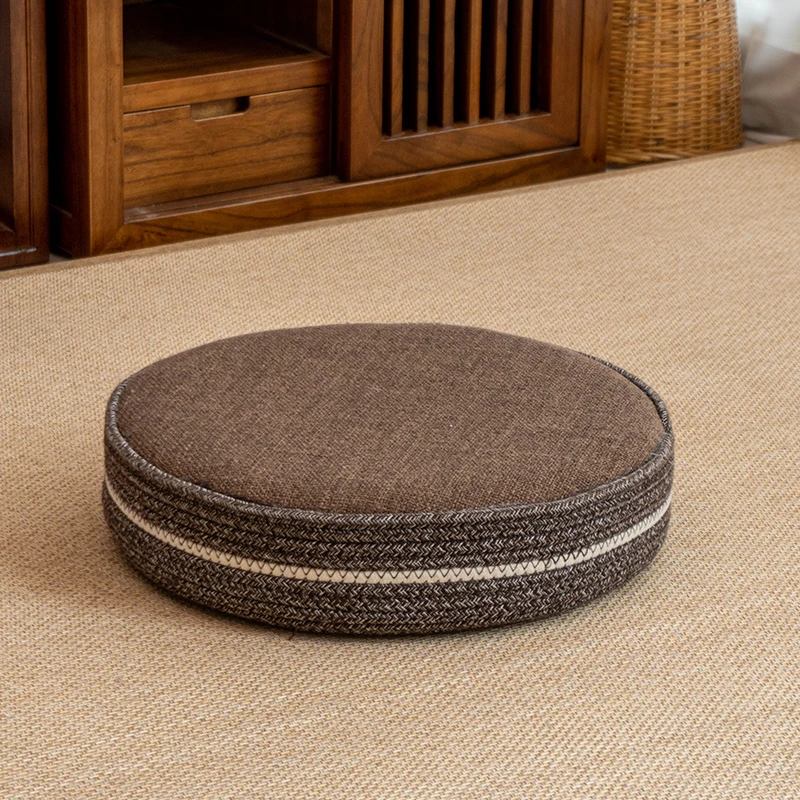 Thick Meditation Pillow Zen Cushion Comfortable Tatami Mat for Balcony Foldable Seat Pad for Floor Sitting Posture Support