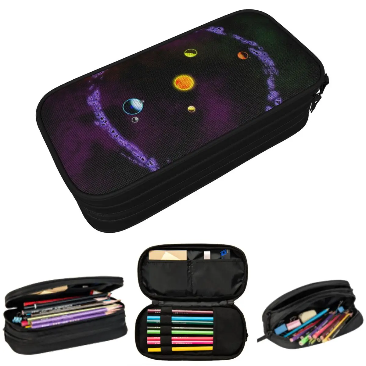Solar System Pencil Case for Boy Girl School Pen Box Pencil Bag Stationery Supplies Pen Holder Bag
