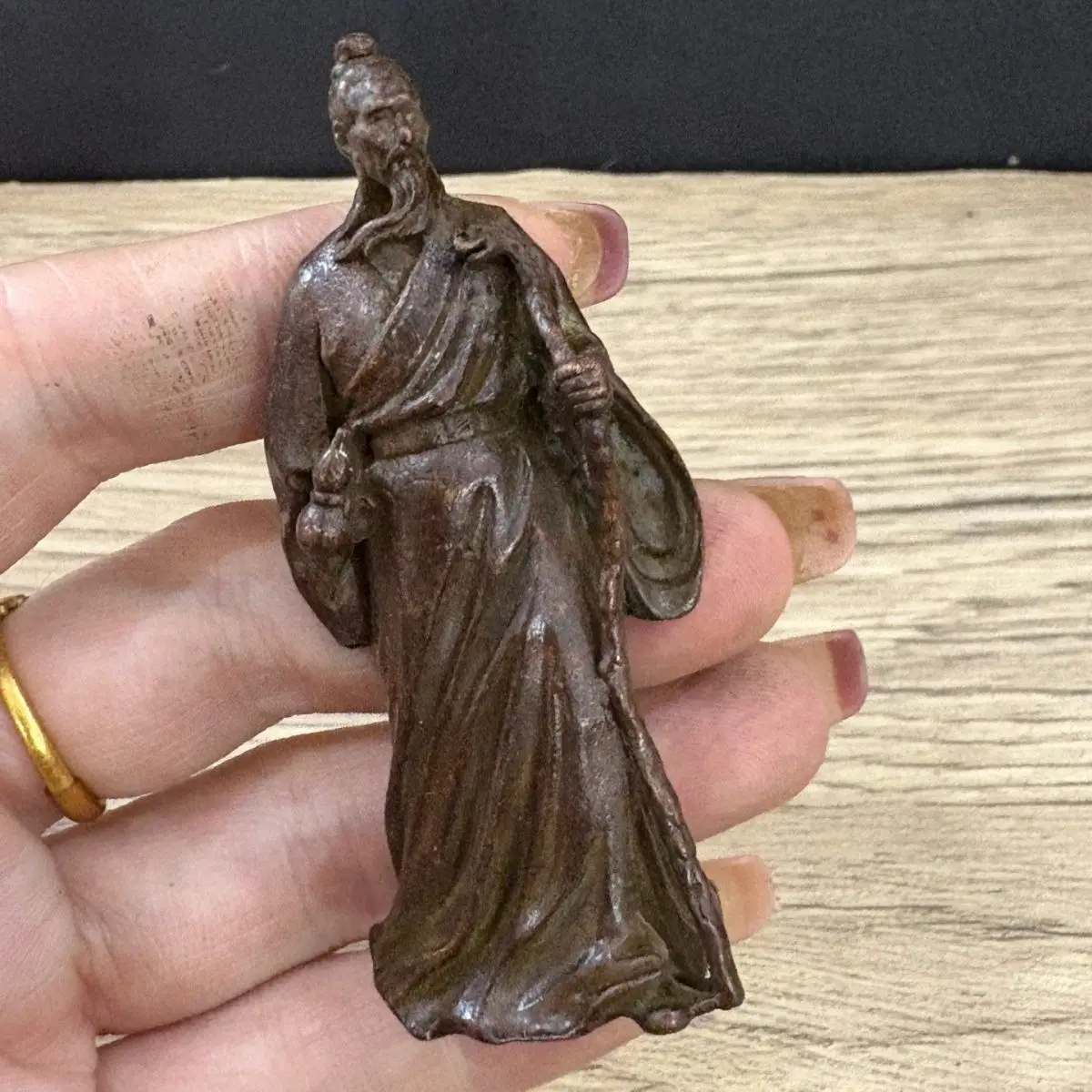 

Hua Tuo Yunyou Ornament Four Seas Old Man Donkey Craft Tea Table Office Desktop Living Room Ornament