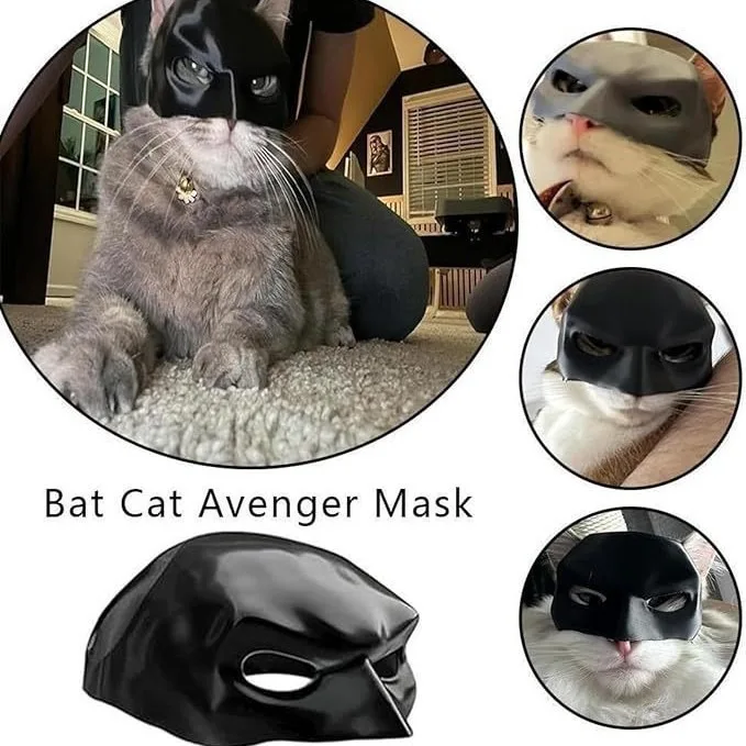 

Bat Cat Avenger Mask Bat Helmet Avenger Mask Toy 3D Printed Cosplay black Hat Funny Toys Photos Props Pet Accessories