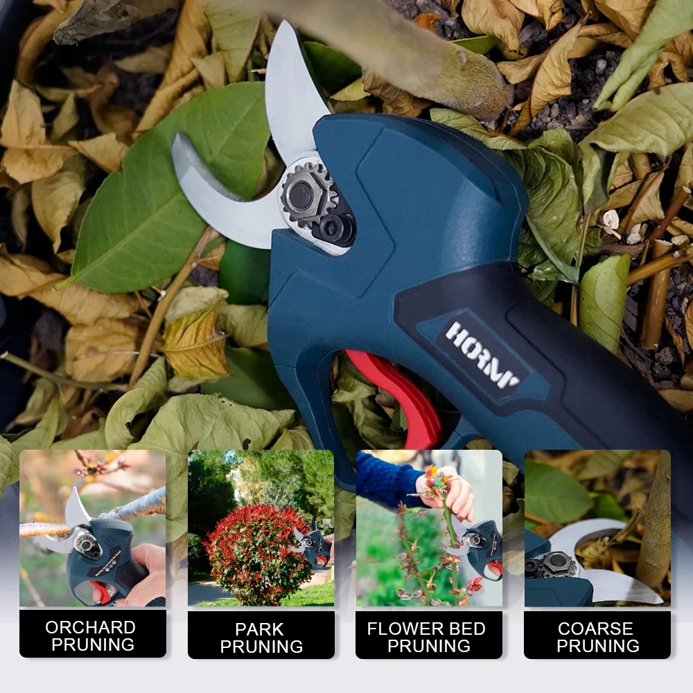 12V Brushless Electric Pruner Pruning Shear Scissor Tree Bonsai Fruit Tree Garden Efficient Pruning Power Tool For Bosch Battery