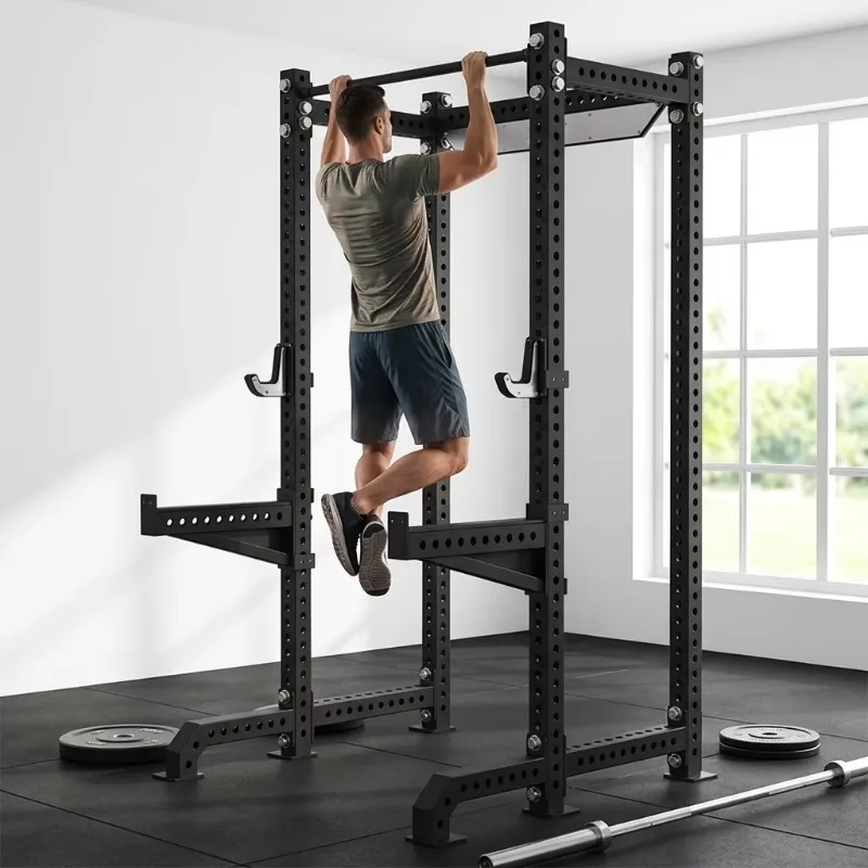 Open Squat Rack Commercial Grade Multi‑Function Station Power Rack Gym Equipment for Weight Lifting Exercise