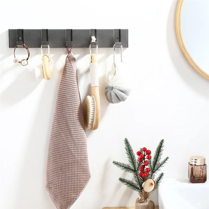 

B08B-без перфорации, складной настенный крючок, крючок для одежды, вешалка для полотенец, подвеска для ключей, кухня за дверью