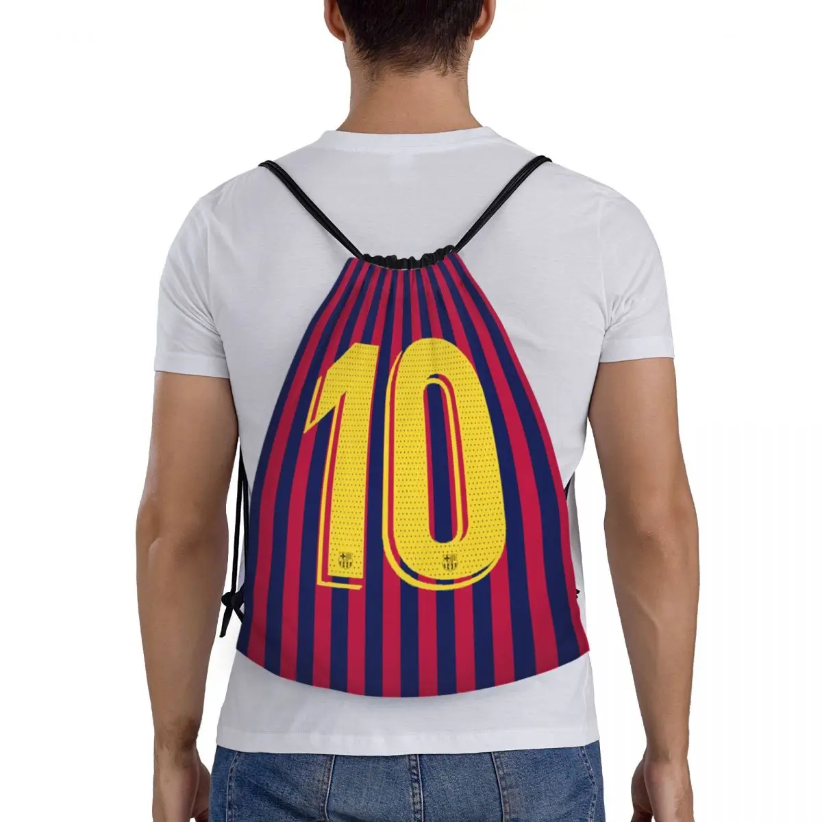 Numero personalizzato 10 Soccer Legend zaino con coulisse borsa da palestra sportiva per uomo donna Maradonas Shopping Sackpack