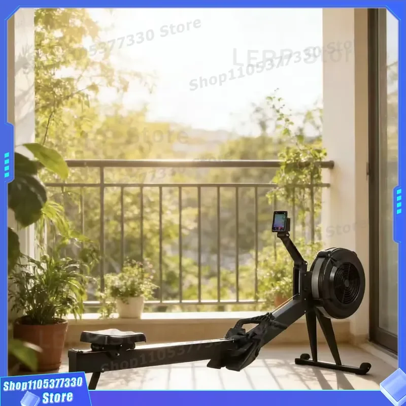 Home Air Resistance Rowing Machine Indoor Fitness Equipment Hydraulic System Exercise Gear for Full Body Workout Training