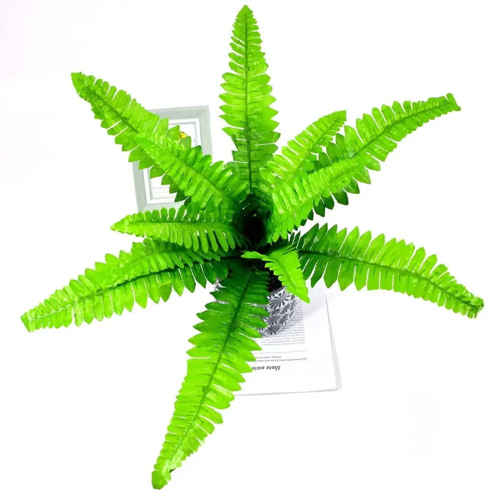 12/18/24 Leaves Artificial Persian Leaves Large Tropical Plants Silk Persian Leaves Real Touch Plastic Artificial Palm Tree