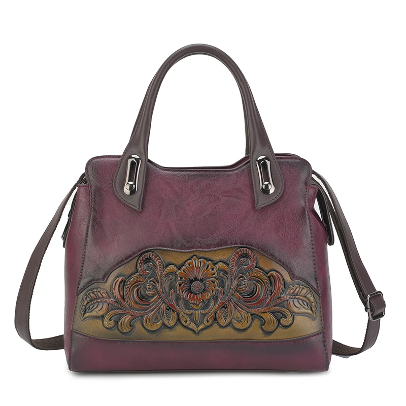 

Vintage Handbag Women Temperament High-quality Designer Shoulder Bag Holiday Gift Handbag Embossed Flower Pocket Bolsos De Marca