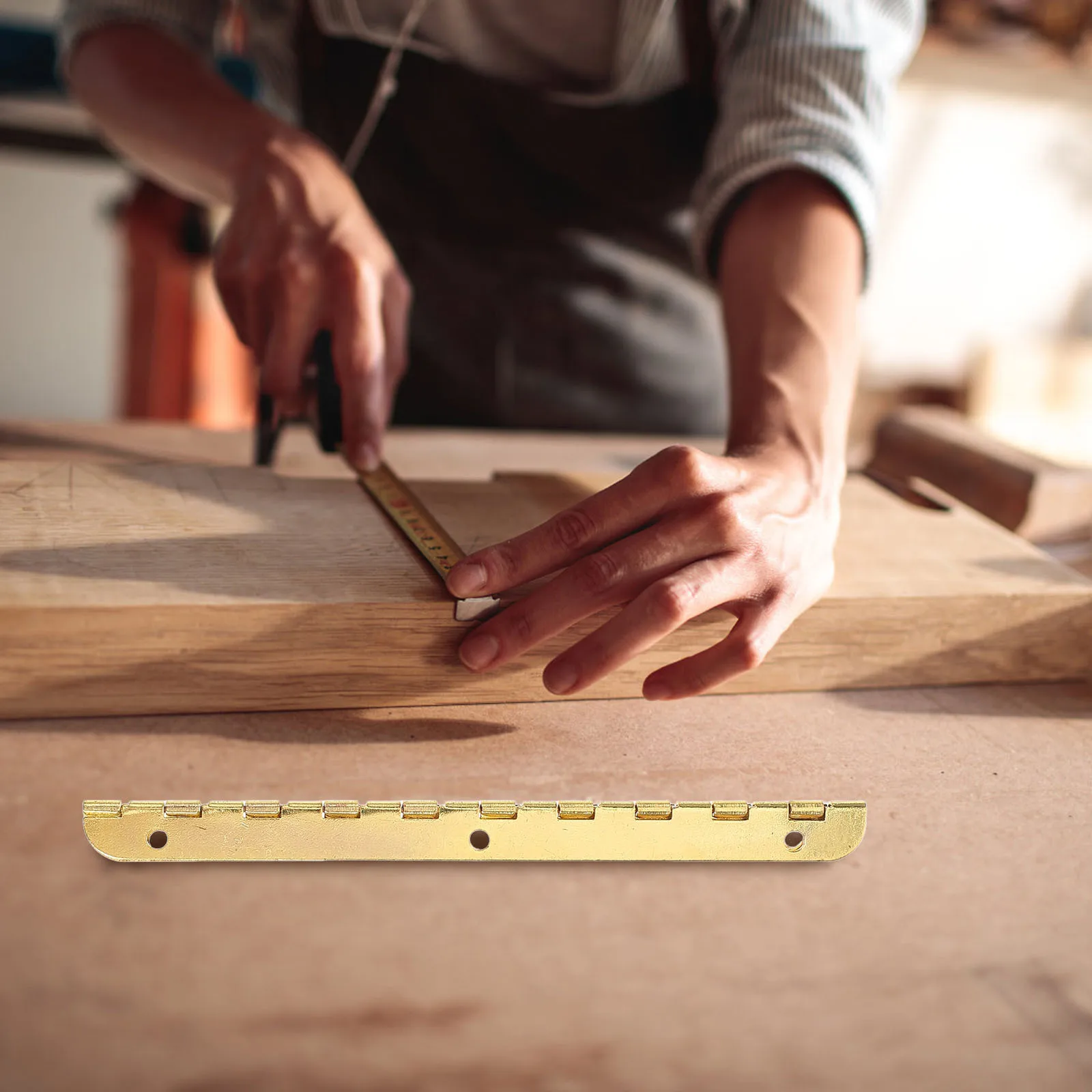 مجموعة واحدة من مفصلات صندوق حديد ذهبي مفصلات صغيرة موثوقة لصندوق المجوهرات الخشبي استبدال لوازم الحرف مفصلات مفصلات طويلة