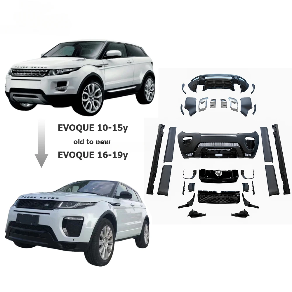 Old to New Body Kit for EVOQUE 2010-2015 year to 2016-2019 year EVOQUE DYNAMIC car accessories auto tuning part car bumpers