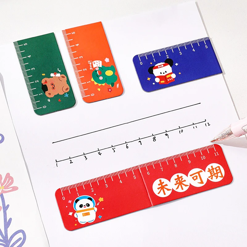 Creative Celebrity Magnetic Ruler Bookmark Children's Classroom Reward Gift Learning Stationery Small Student Prize