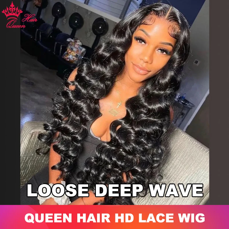 Loose Deep (Natural Wave) Real HD Lace Wig Raw Hair Pre Plucked Full Frontal 13x6 13x4 5x5 6x6 Closure Queen Hair HD Lace Wig