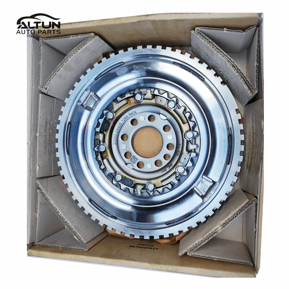 

High-quality New OEM D7UF1, D7GF1 Auto Trans Clutch Flywheel for Hyundai, Kia 1.7T (1401 QDZ 7-speed), Part No. 23200-2A405.
