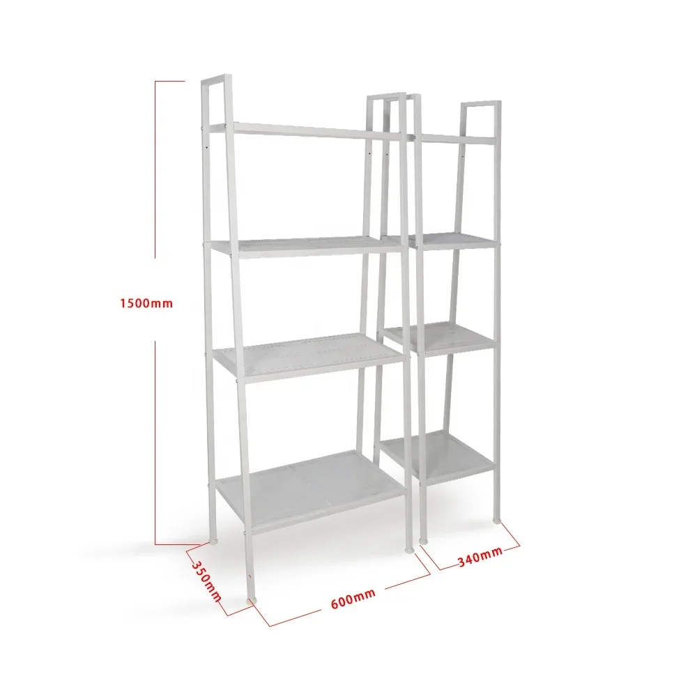 

Indoor balcony book shelf 4 tier ladder bookcase bookshelf plant stands metal ladder plant stand