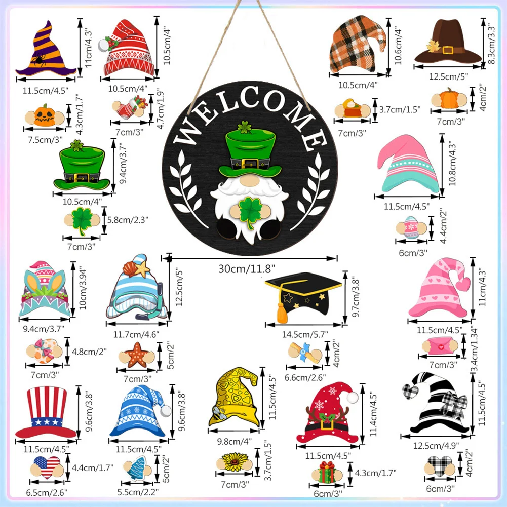 15 Hats And Accessories Set Interchangeable Decor Charming Design Charming Accessories Festive Decorations Lightweight Material