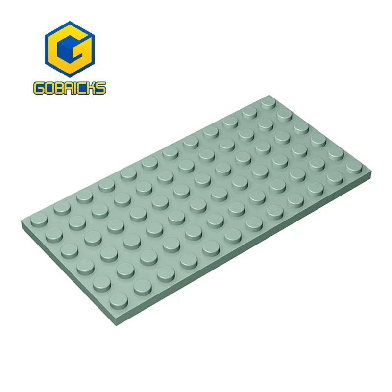 Gobricks GDS-526 1 szt. Tablica 6X12 płyta podkładu cegły kompatybilne z edukacyjnymi klockami dla dzieci DIY techniczne