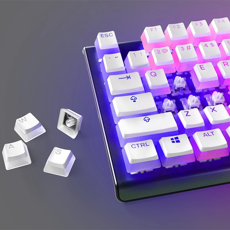 steelseries PrismCaps PBT keycaps For Apex Pro/TKL/7/5/ApexPro  120key Transparent key cap