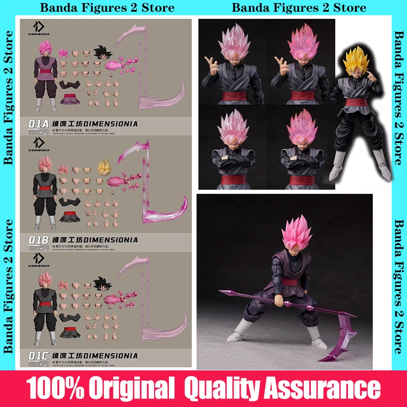 100% Original en Caja, Figura de Colección Dragon Ball Black Goku Zamas 1/12 01A 01B 01C Super Saiyan Goku Zamasu Shf, Disponible, Anime