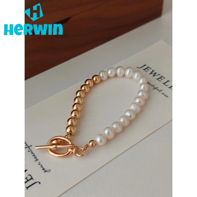 Full Body S925 Sterling Silver | Natural Freshwater Pearl Bracelet | Chain Length 18CM 100751