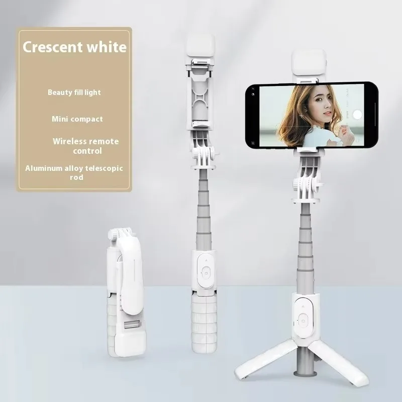 

Mini Bluetooth Selfie Stick Tripod with Fill Light for Live Streaming Photography Portable for Travelers and Content Creators