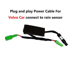 Cable de alimentación con Sensor de lluvia Plug and Play para coche, grabadora de cámara de salpicadero DVR con Wifi para Volvo XC60, XC90, XC40, S60, S90, V60, V90, V70, V40