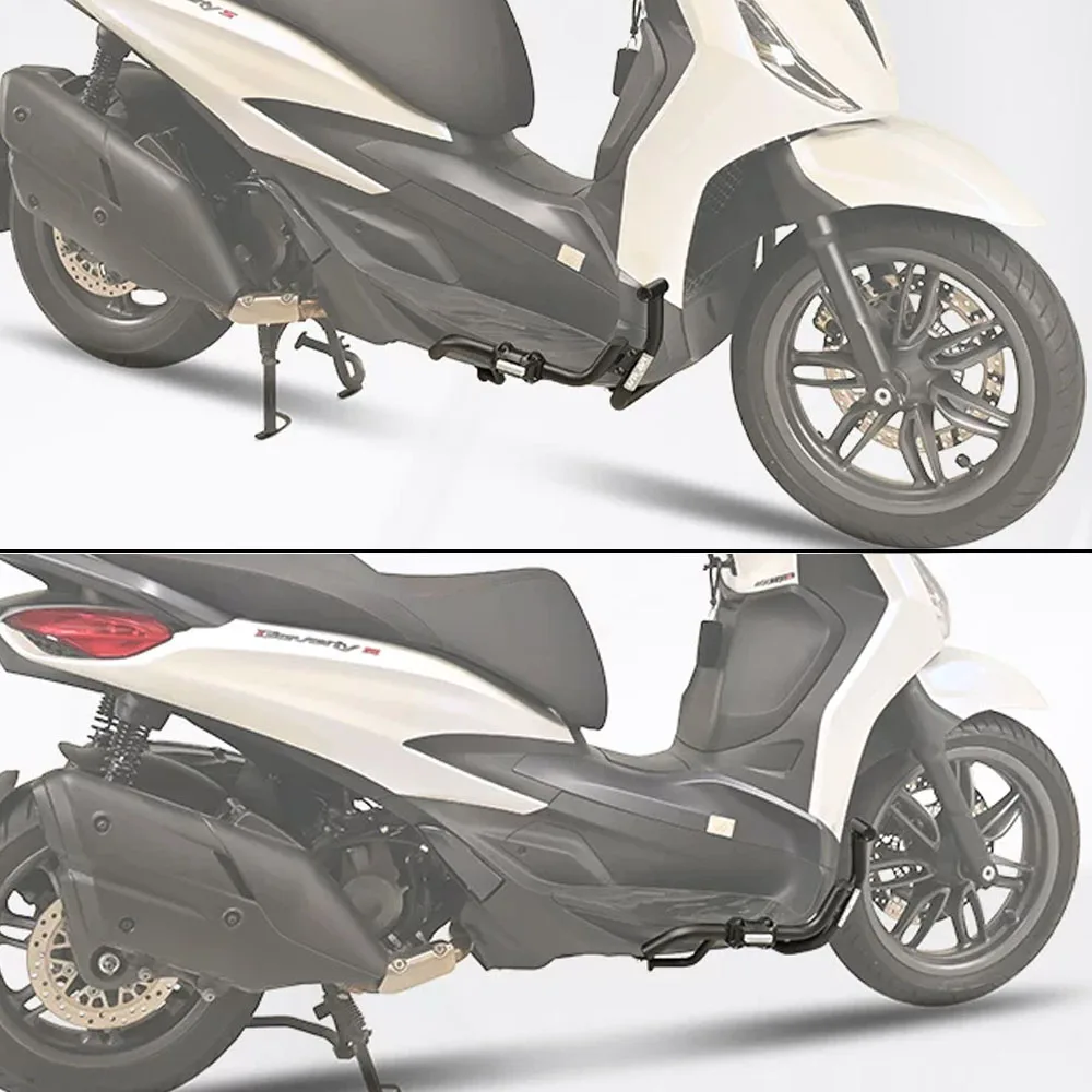 Engine Frame Bumper Guard Anti‑Fall Crash Bar For Piaggio Beverly S 400 Beverly 400 BV 400 2021‑2026 Scooter Accessories