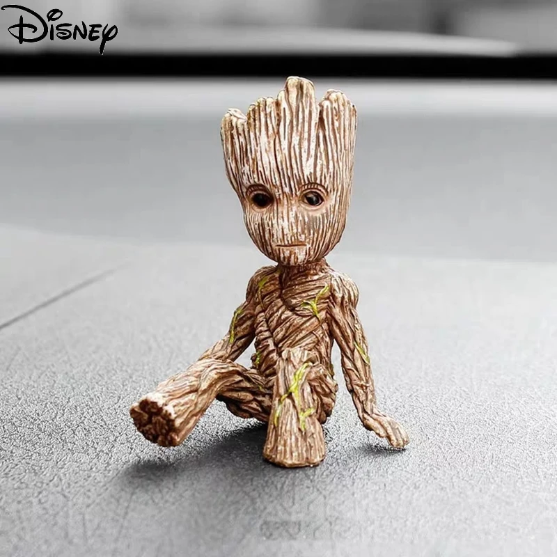 6Cm Tree Man Groot Figure Disney Action Figure Guardians of The Galaxy Marvel Avengers Mini Toys Sitting Groot Figure Kids Toys