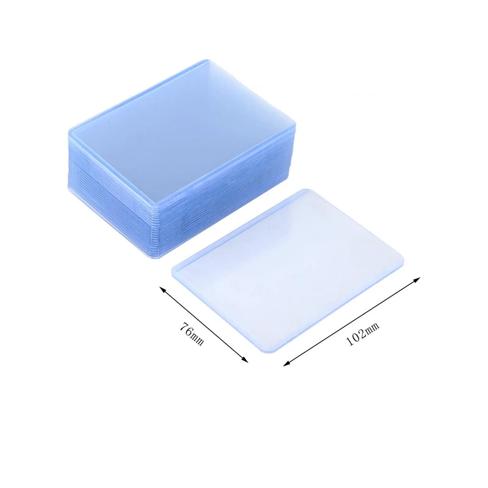 Clear Trading Card Sleeves 25 Pack Plastic Protectors for Baseball Football Hockey Cards Portable Holder for Collectors