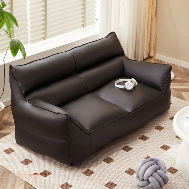 Bedroom Sleep Beanbag Sofa Double Seats Black Cushion Beanbag Sofa Human Relax Muebles Para Salas Modernos Home Furniture