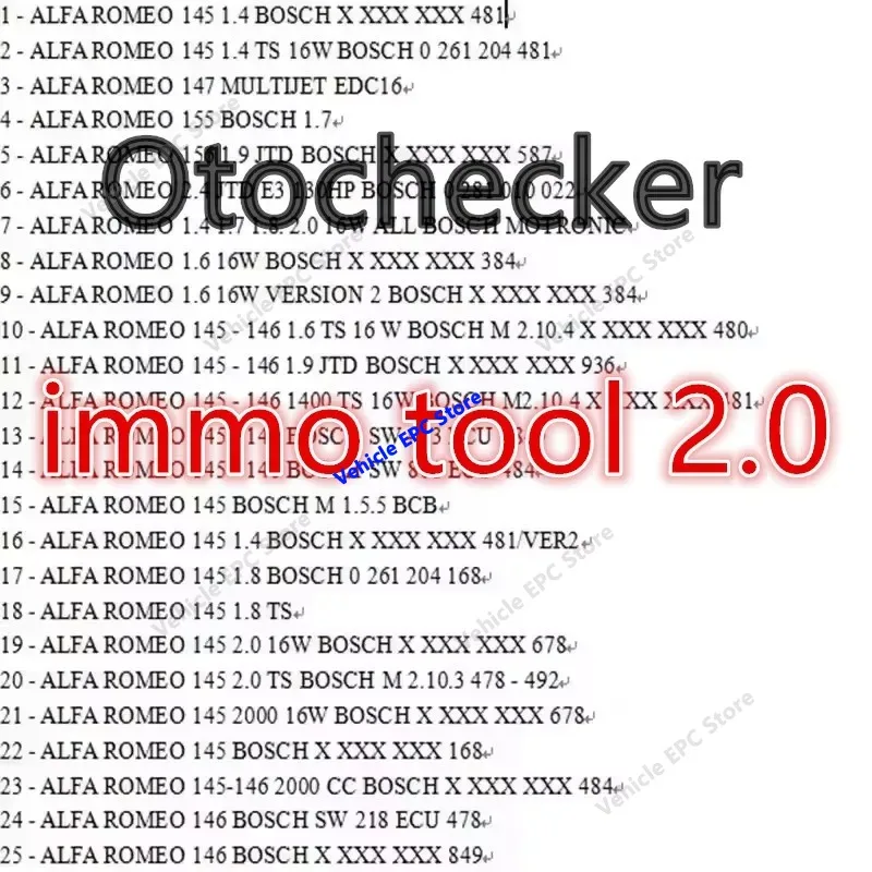 Otochecker 2.0 Advanced Immo Repair System OTO Checker Cleaner Repair Software for Car Immobilizer Diagnostic & Key Programming