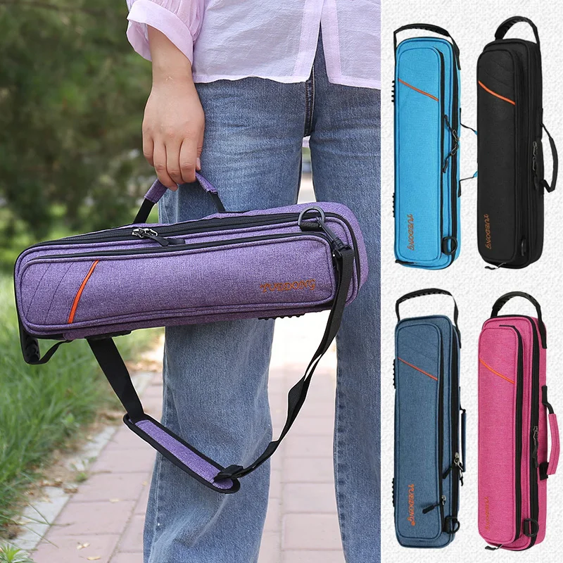 Flute Bag Musical Instrument Case with Strap Oxford Portable Shoulder Bag Saxophone Drumsticks Bag Tool Bag Trumpet Accessories