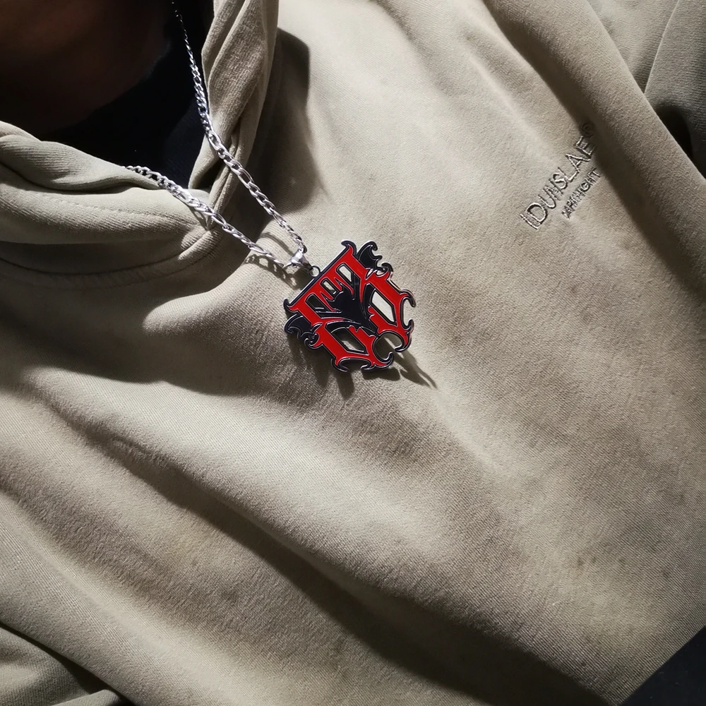 رجل الأحمر ICP سحر قلادة الفولاذ المقاوم للصدأ الفرقة فريق قلادة سلسلة 24 بوصة #6