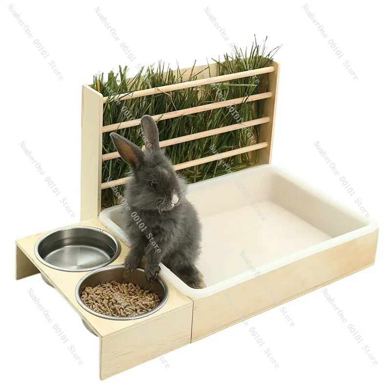 Rabbit Grass Cage Rack, Ornamental Rabbit and Small Animal Feeding Enclosure,Home Pheasant and Hamster Cage Set,Multi-functional