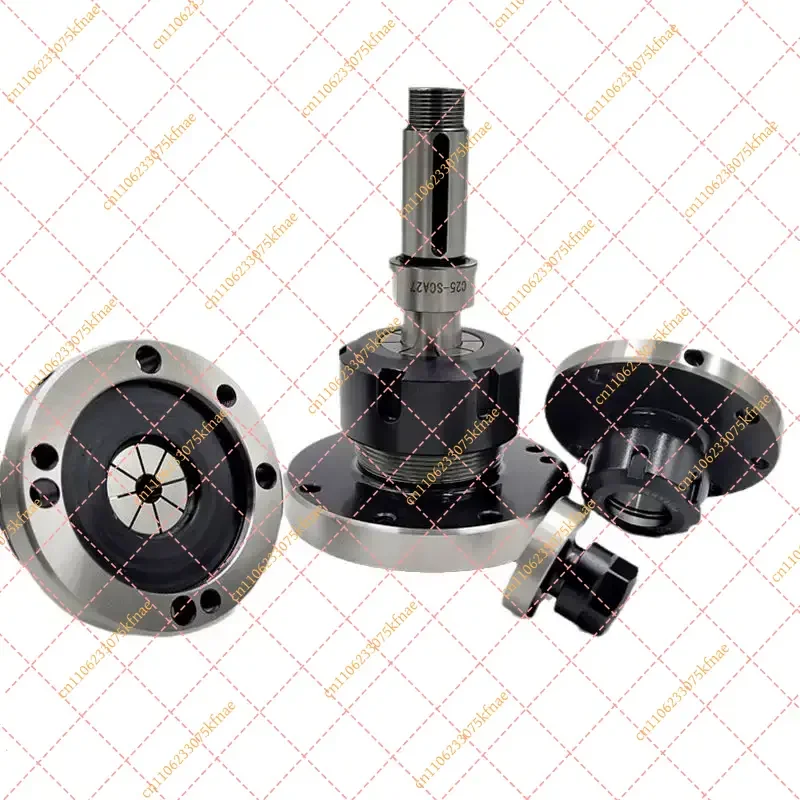Flange Type 4th Axis Collet Chuck ER16-ER50 D80 D100 D125 Tool Holder Fixture CNC Milling Lathe Replacement Parts