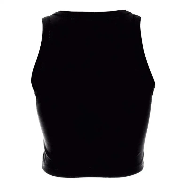 Nadanbao Damen-Crop-Top mit Geister-Kürbis-Print, kurze Weste mit Rosen-Totenkopf-Muster, sexy, schmales, ärmelloses Hemd, Halloween-Party-Top – Detail 16