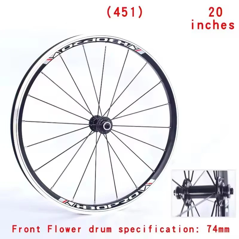 Novatec 20 Inch Folding Bicycle Wheelset Aluminum Alloy Wheels A271F372SB V Brake 4bearing 7-11Speed 20/24H Bike Wheels image 3