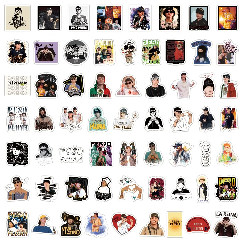 60 قطعة المغني بيسو بلوما الكتابة على الجدران ملصقات حقيبة كوب ماء الغيتار سيارة سكوتر القرطاسية الهاتف المحمول DIY بها بنفسك الديكور الشارات