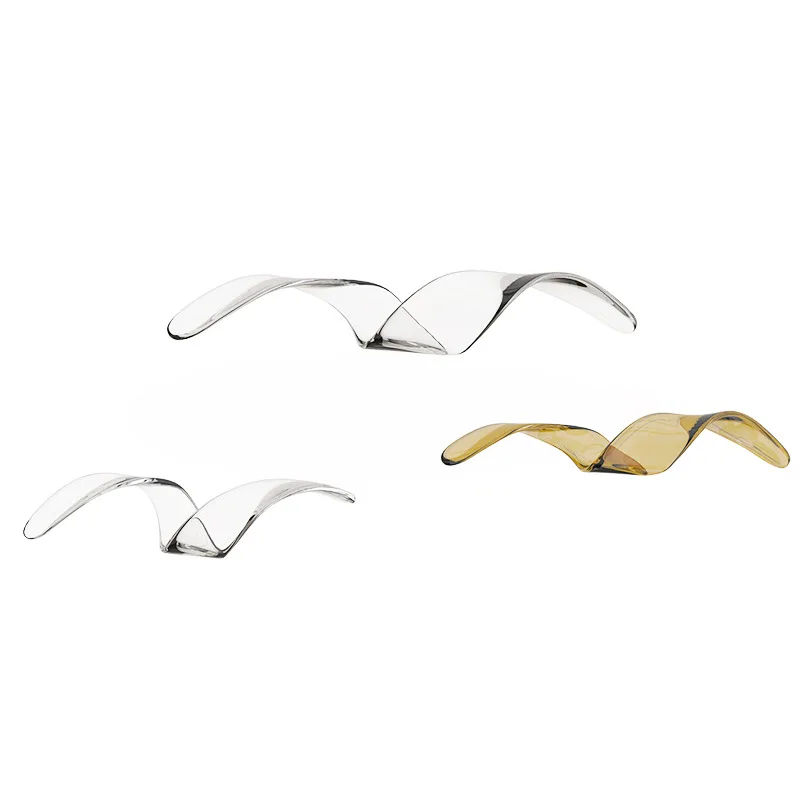 Afbeelding 6: Creatieve luchthanger Grote kunstglas hanger Winkelcentrum Hotellobby Decoratie Gedraaide blad streamer hanger