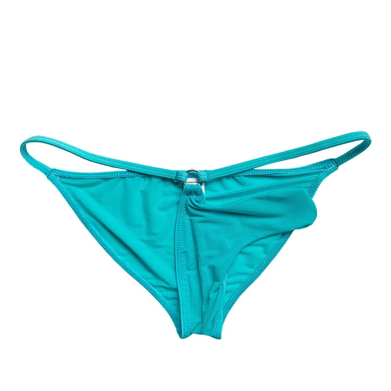 New Elephant Men\'s Sexy Panties Low Waist Ice Silk Men\'s Briefs Thin Strap Elastic Half-Pack Bikini Panties men underwear sexy