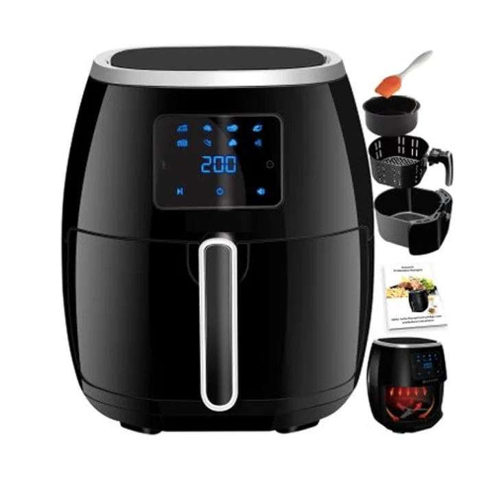 Air fryer 5.5L 1700W electric deep fryers for cooking, braising, heating, roasting, grilling, thawing and baking