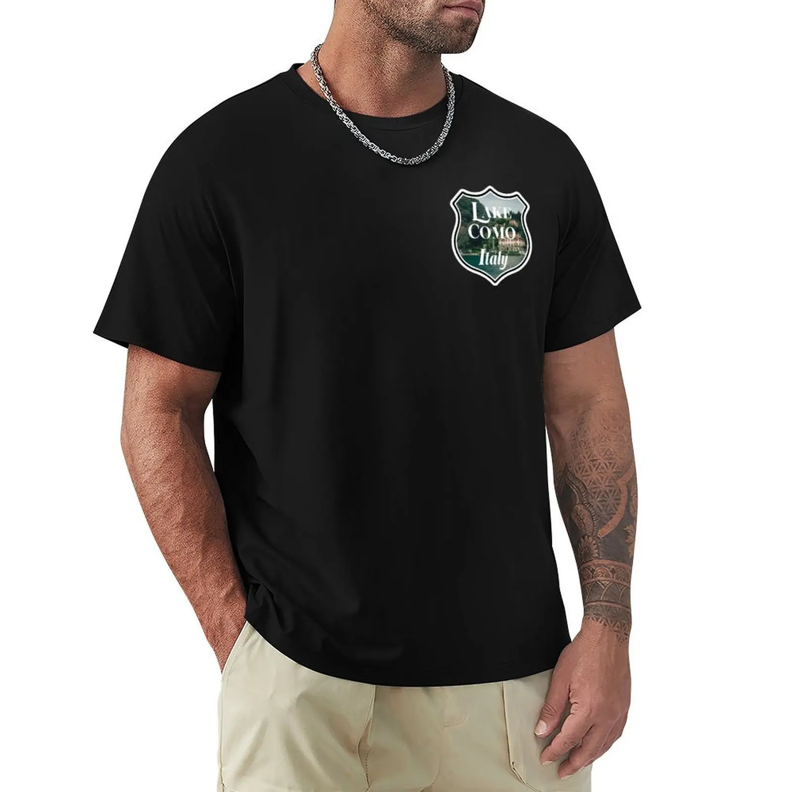 Camiseta con estampado Varenna, camiseta de manga corta para trabajo al aire libre